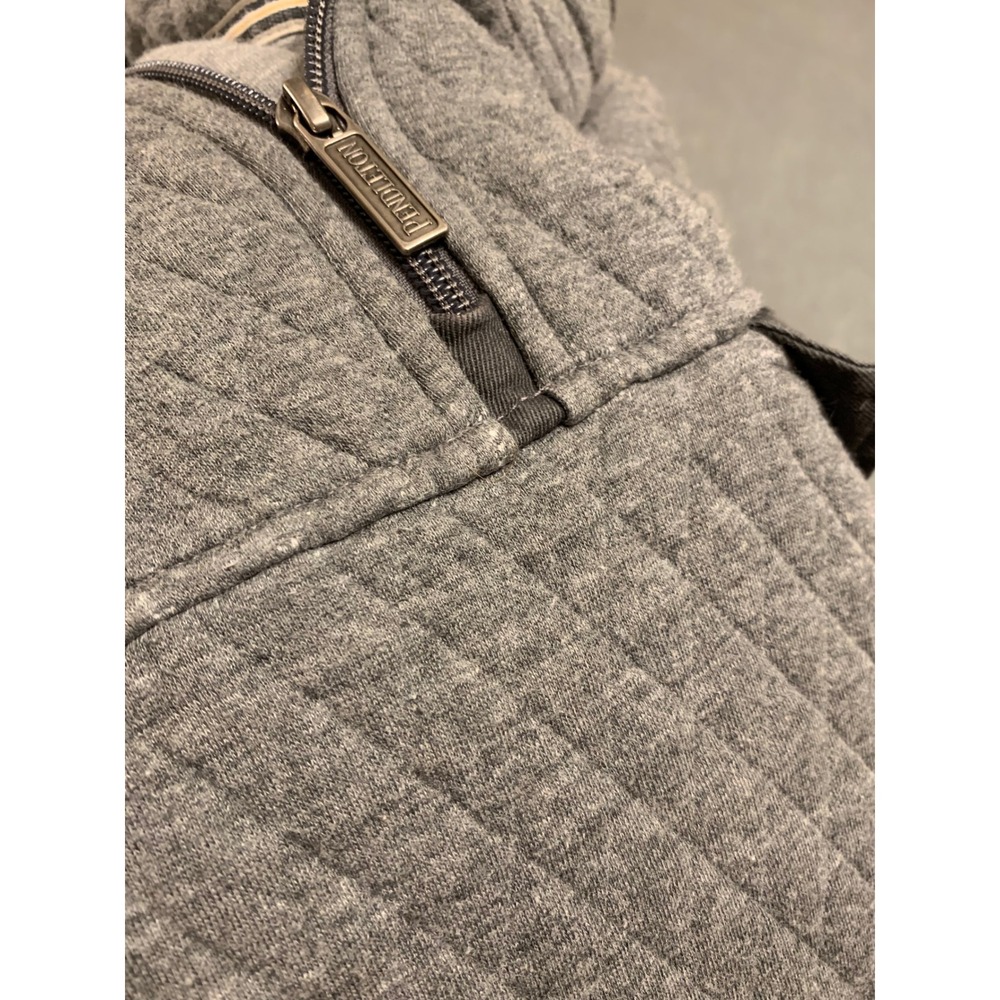 Pendleton Quilted Fleece Pullover Sweatshirt Gray… - image 8